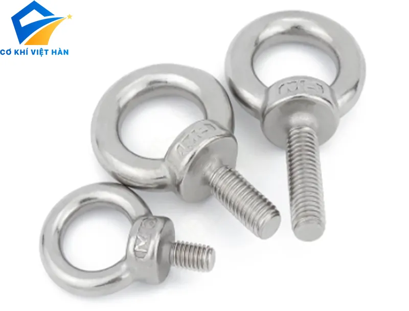Bulong mắt inox – Móc cẩu ren dương inox DIN 580