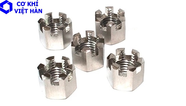 Thông số kỹ thuật êcu xẻ rãnh inox, đai ốc xẻ rãnh inox