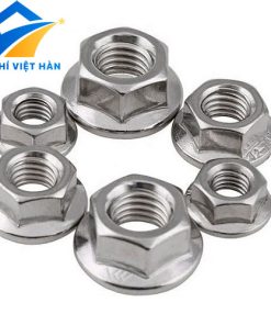 Đai ốc liền long đen inox / ê cu liền vành inox / Ê cu liền long đen inox