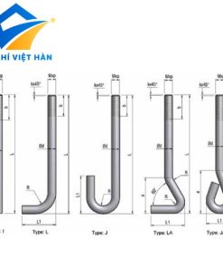 BU LÔNG MÓNG ( BU LÔNG NEO MÓNG) KIỂU CHỐT CHẺ, L, J, LA, JA