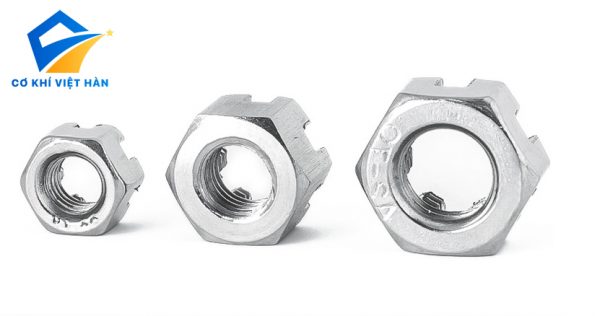 ÊCU XẺ RÃNH INOX 304 / 316 - ĐAI ỐC XẺ RÃNH INOX 304 / 316