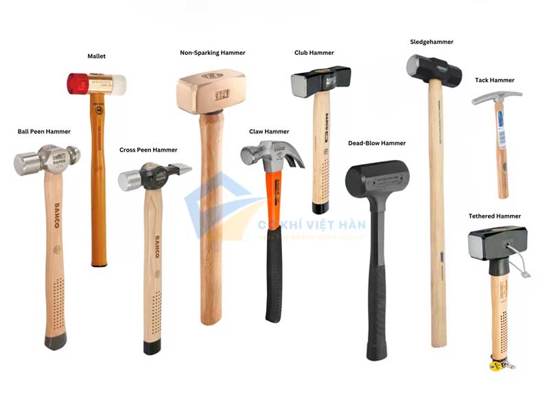 Các Loại Búa Cầm Tay Thông Dụng: Hướng Dẫn Chi Tiết và Cách Chọn Lựa