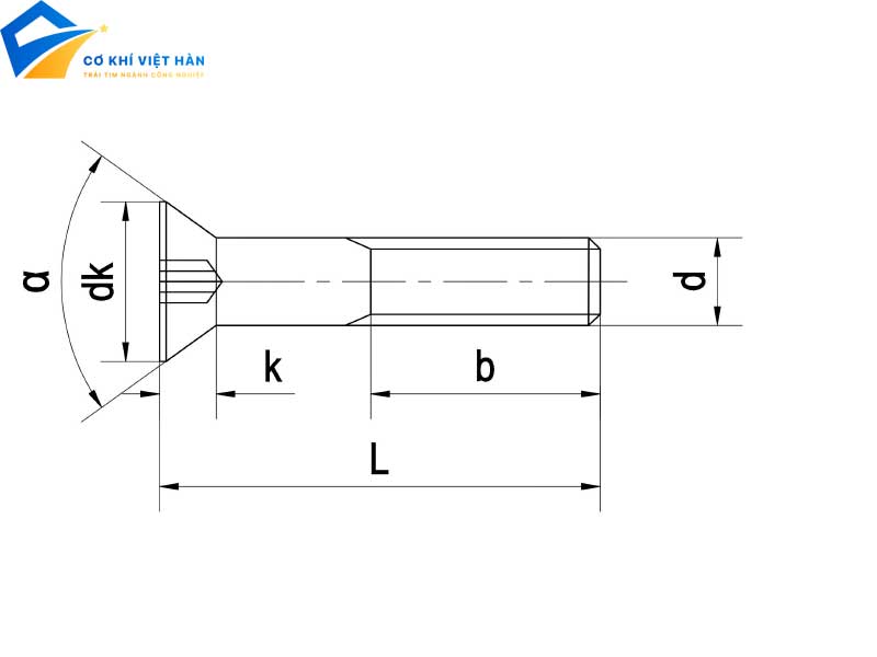 Bảng Tra Kích Thước Bu Lông Ren Suốt DIN 933