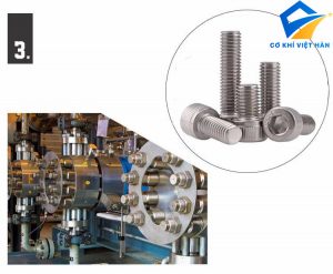 Bu lông inox lục giác chìm đầu trụ tiêu chuẩn Din 912