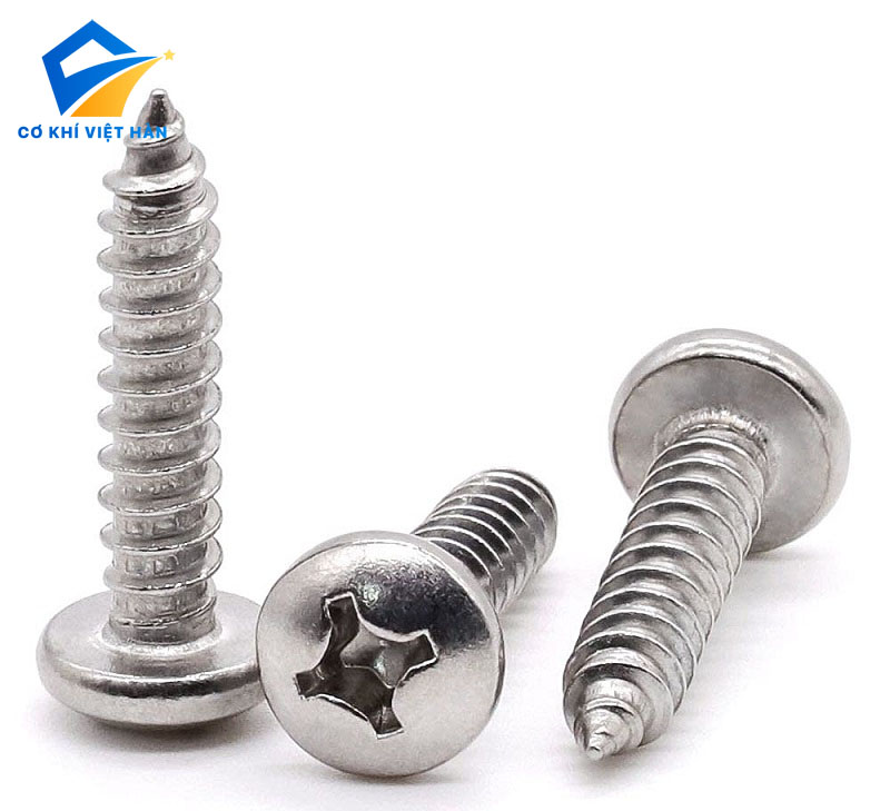Vít gỗ inox đầu tròn