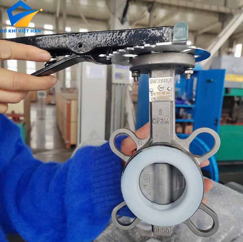 Van Bướm Inox Tay Gạt (Handle Butterfly Valve)