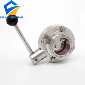 Van Bướm Vi Sinh Tay Rút Inox