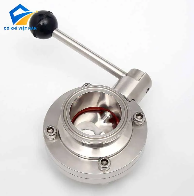 Van Bướm Vi Sinh Tay Rút Inox