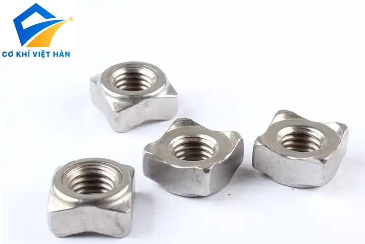 Ê cu hàn 4 chân inox 304 - Đai ốc hàn 4 chân inox