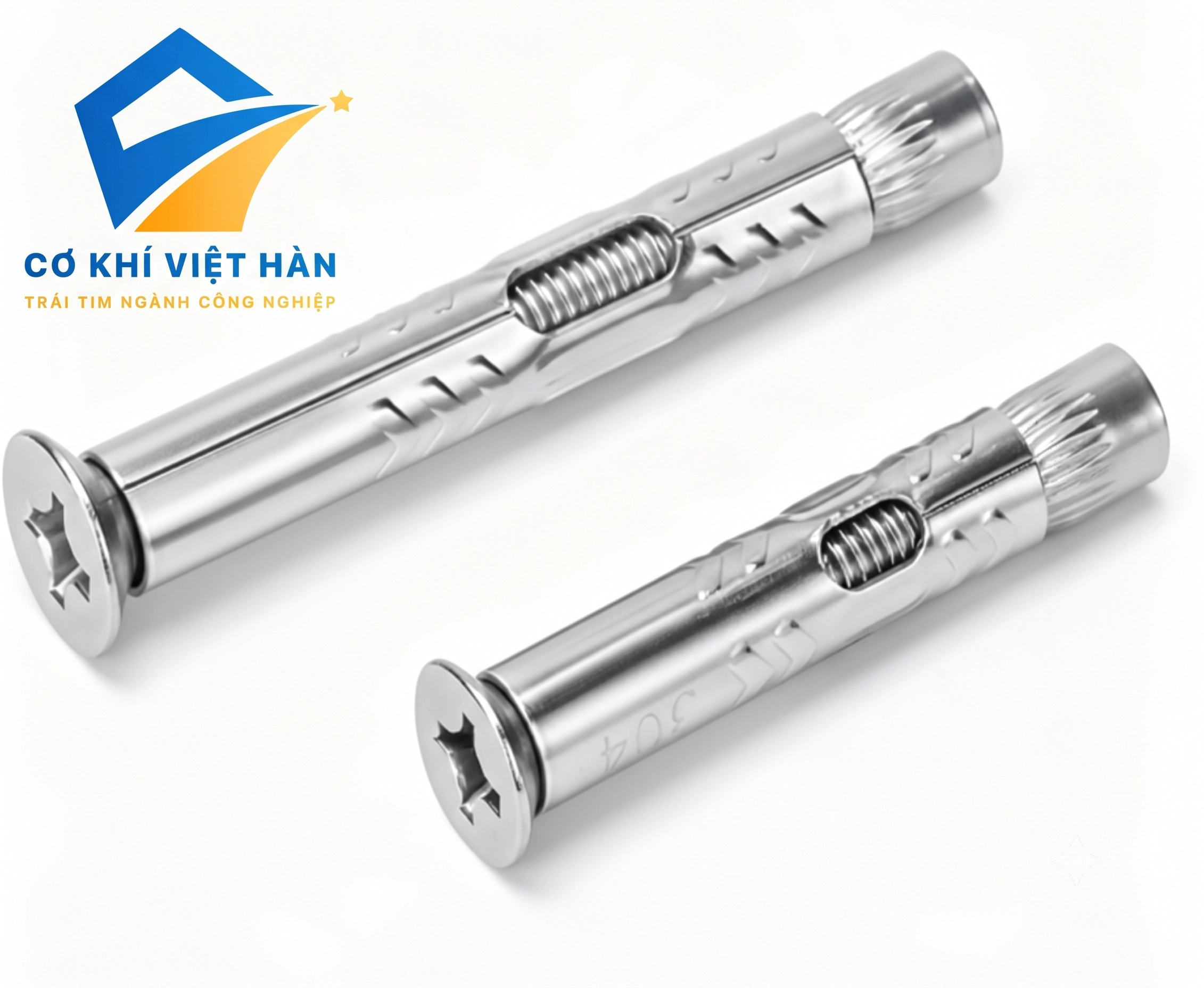 Vít nở inox đầu chìm