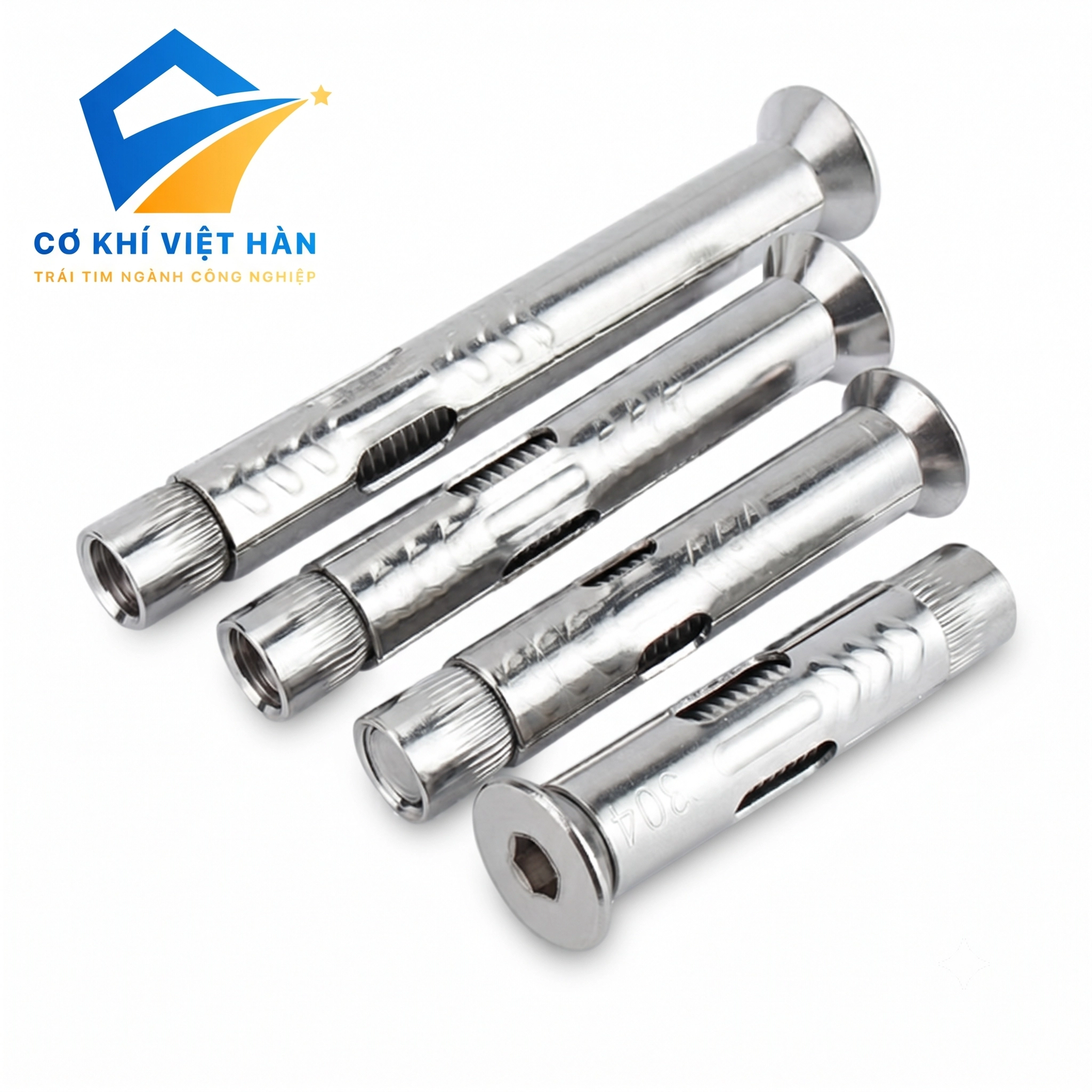 Vít nở inox đầu chìm