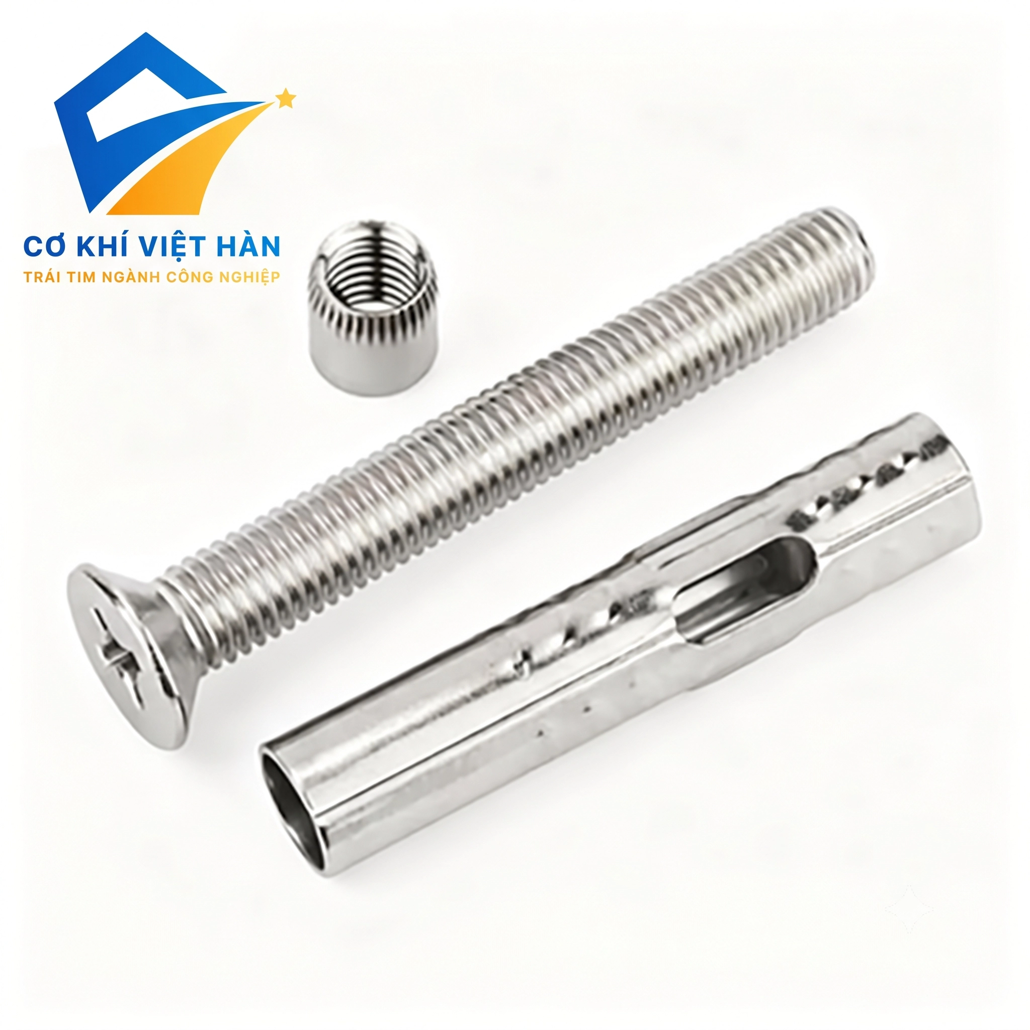 Vít nở inox đầu chìm