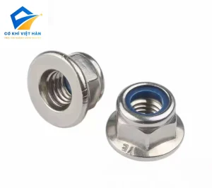 Ê cu khóa nhựa liền long đen tiêu chuẩn DIN 6926